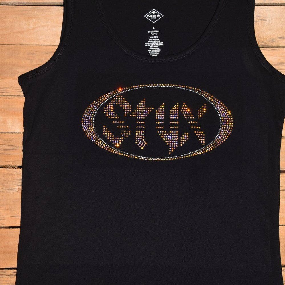 Styx rhinestone  bling  tank top  XS,S,M,L,XL,XXL,1X,2X… - Picture 7 of 9